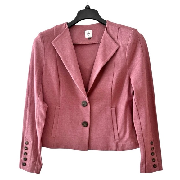 Cabi Applaud Nipped-In Pink Jacket Style #3550 Size 10 - Picture 1 of 13